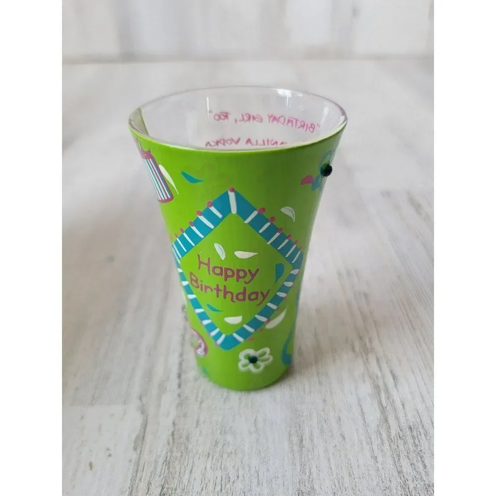 Lolita birthday girl, too shot glass heart‎ drinkware decor
